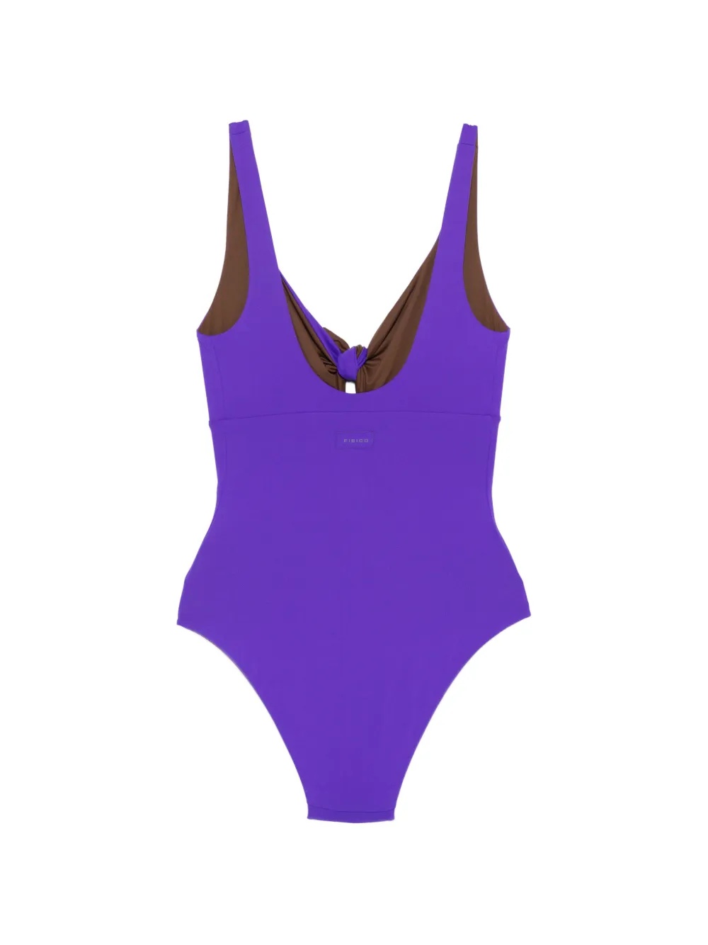  Fisico Bow Two-tone Beachwear - Purple 