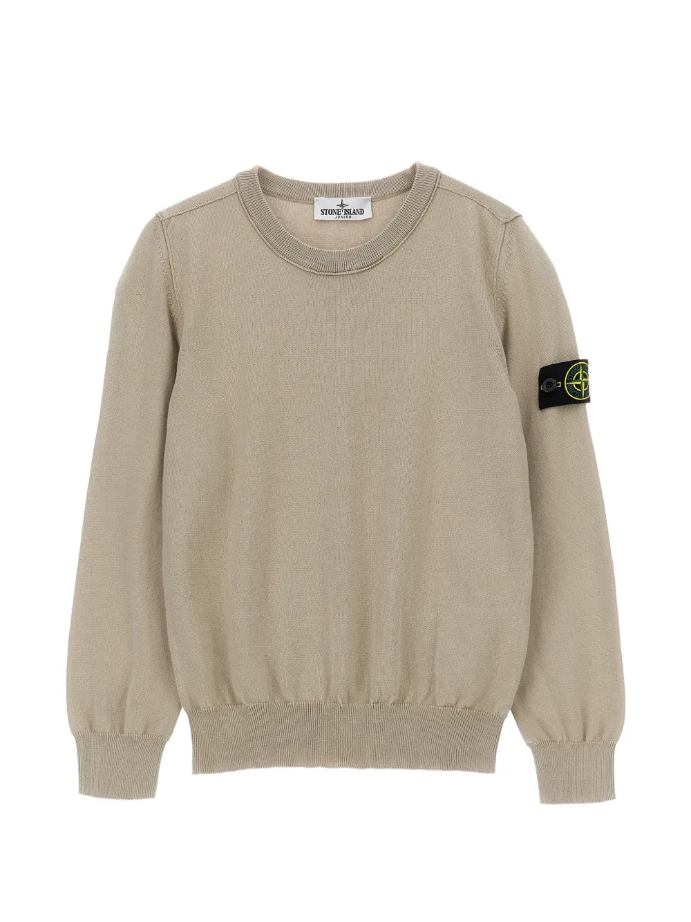 Stone Island Junior logo-badge sweater - Toni neutri
