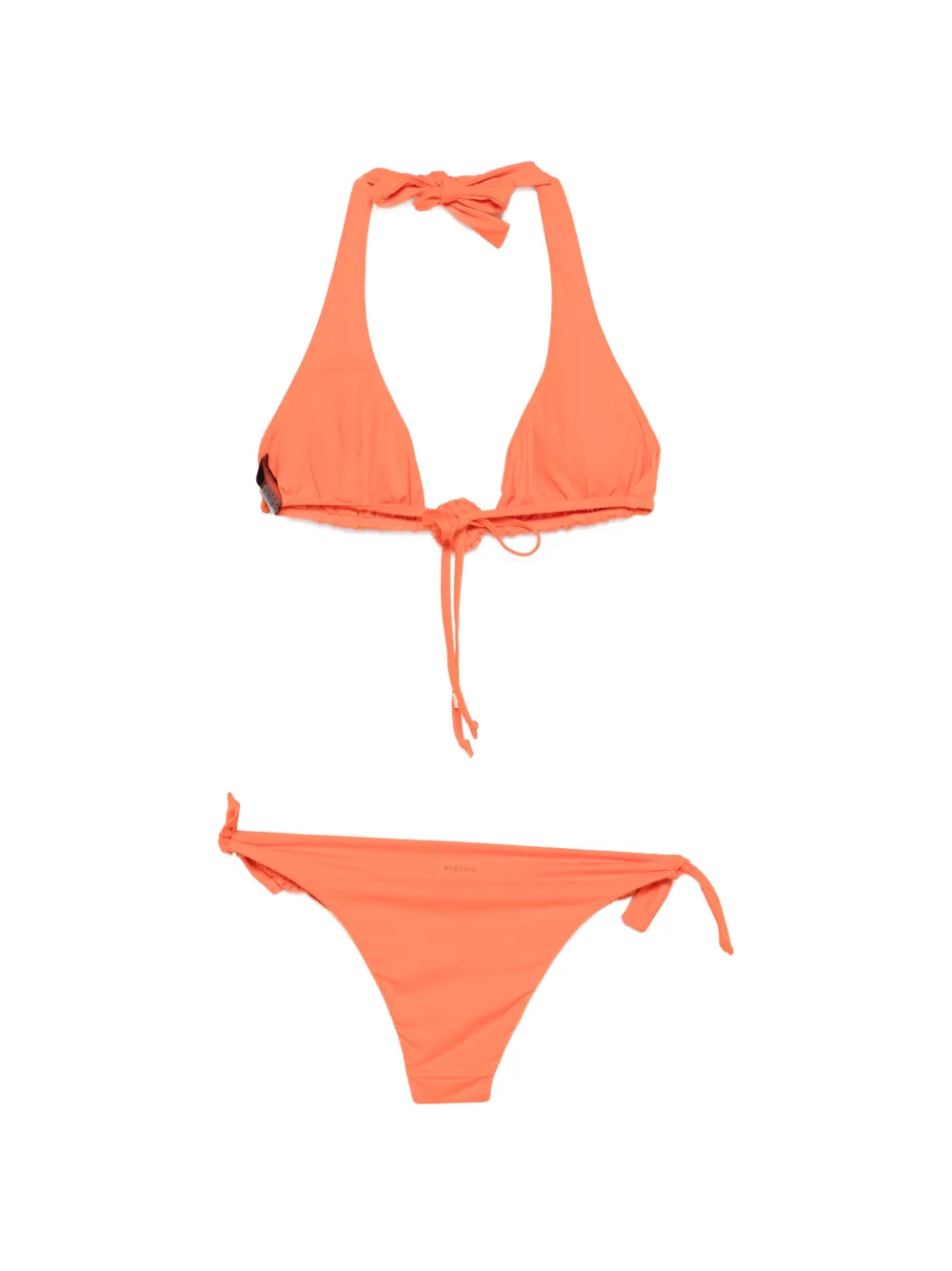 Fisico Gehaakte strandkleding met strik Oranje
