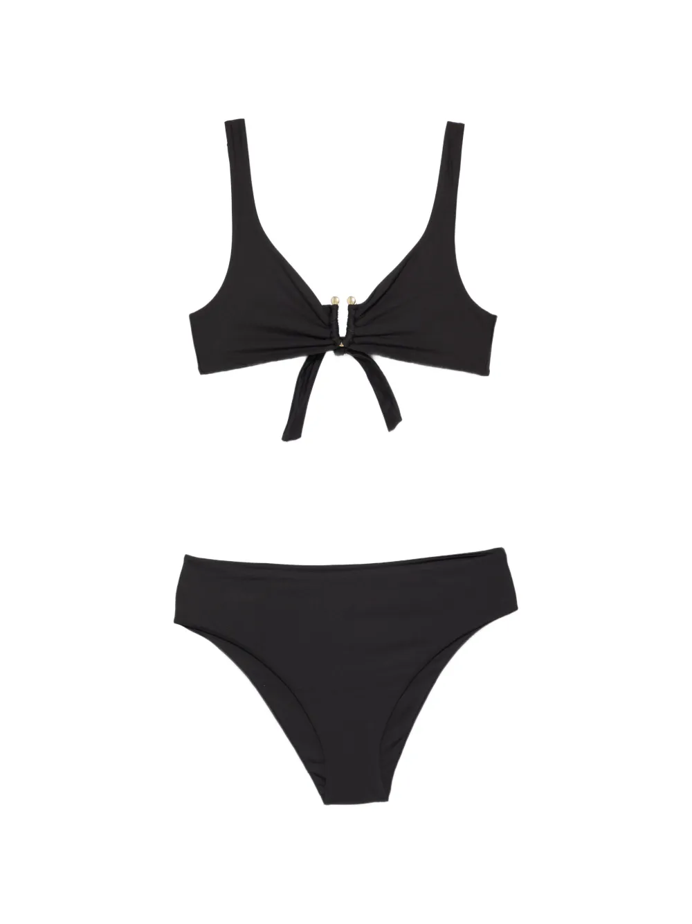 Fisico ring tie swimsuit - Nero