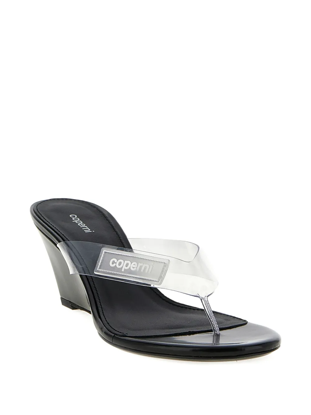 Coperni logo-patch slippers Wit