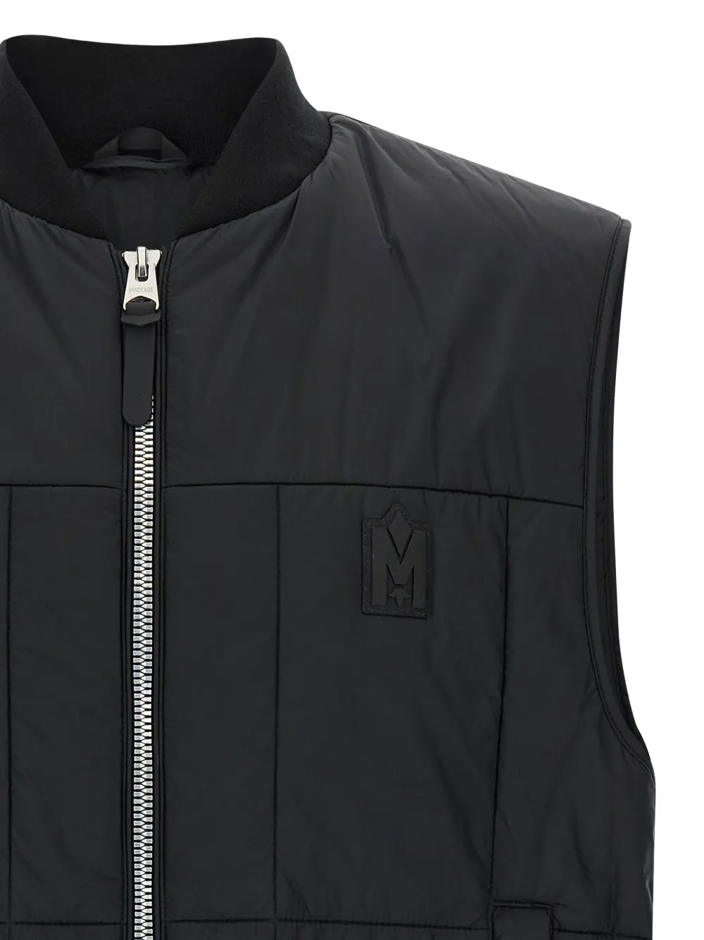 Mackage Gewatteerde bodywarmer met rits Zwart