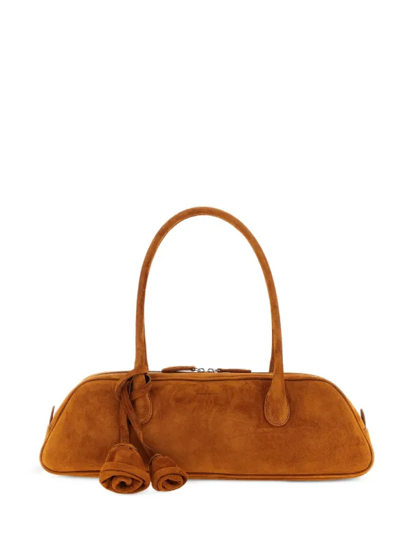 Magda Butrym Brigitte Suede Shoulder Bag in Brown