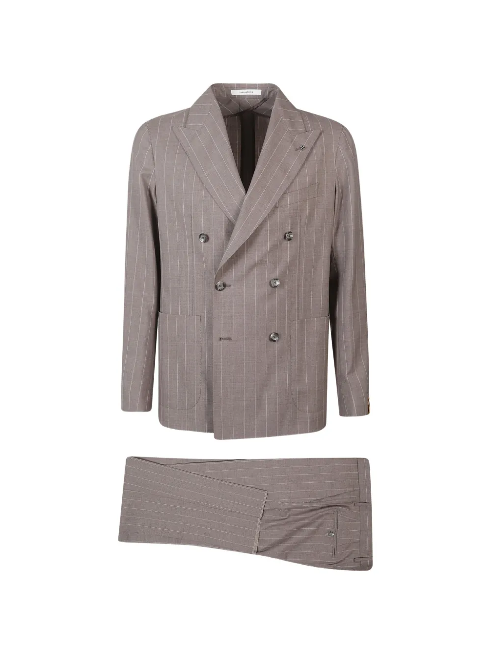 Tagliatore pinstripe double-breasted suit - Marrone
