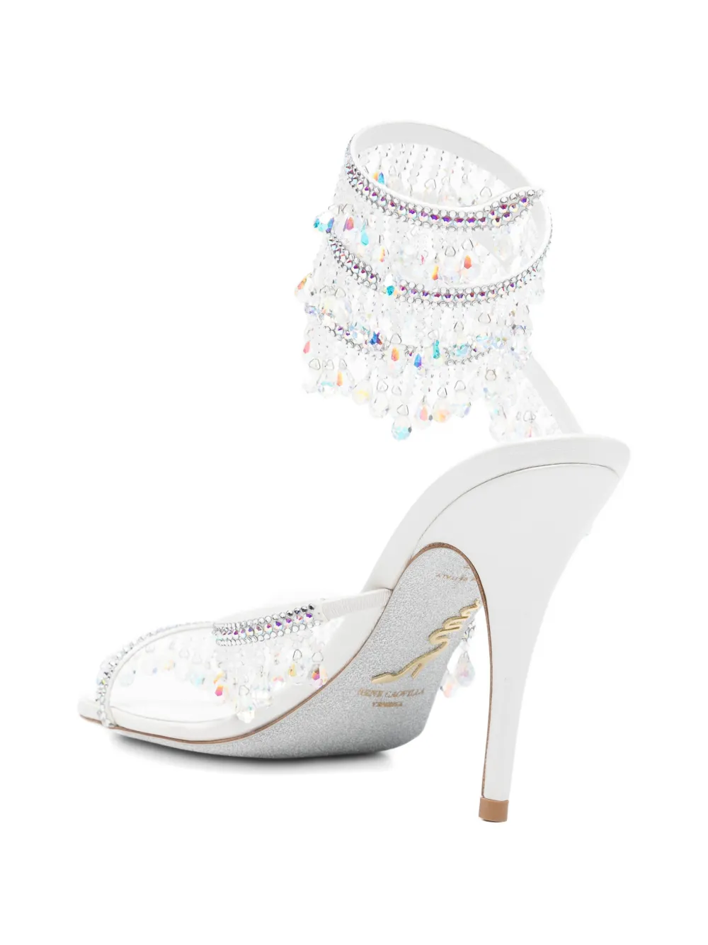 René Caovilla Chandelier sandals Wit