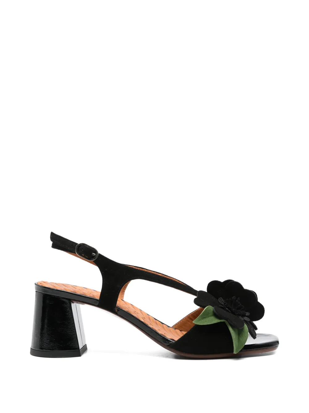 Chie Mihara Rymane floral-detail pumps Zwart