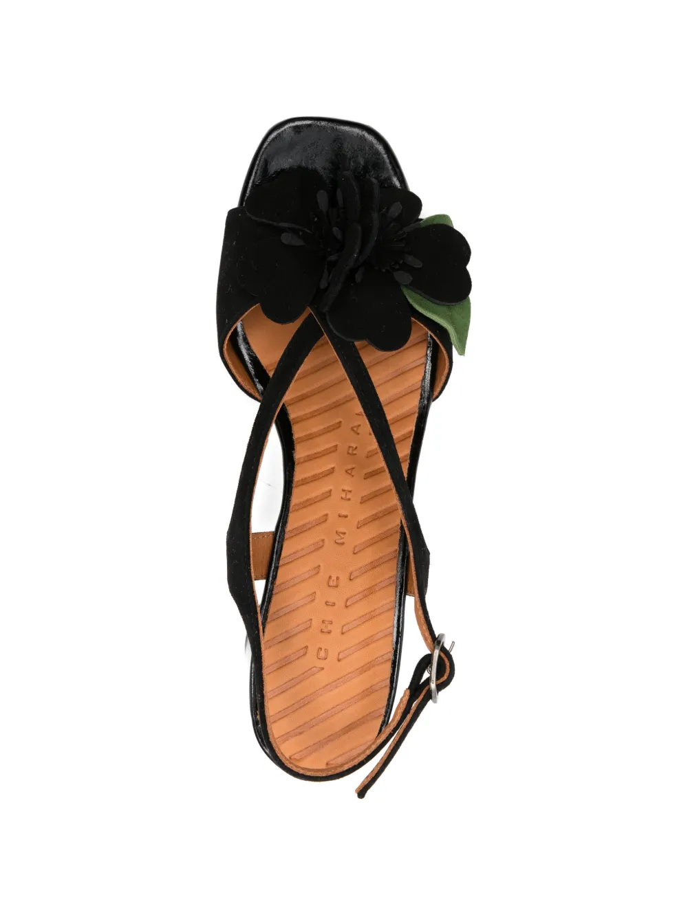 Chie Mihara Rymane floral-detail pumps Zwart