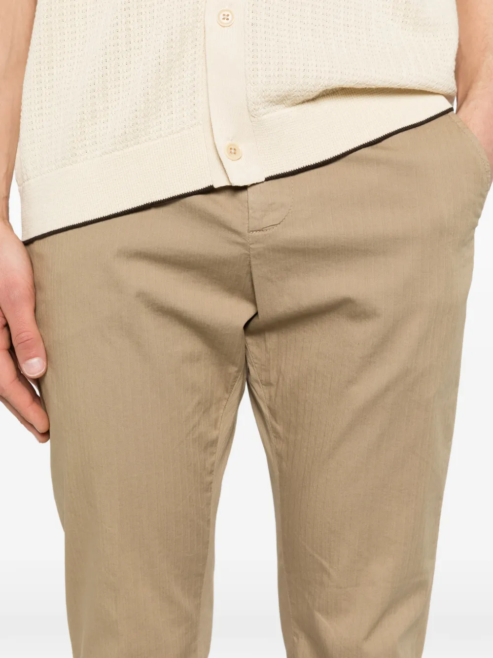 DONDUP Broek met knopen Beige