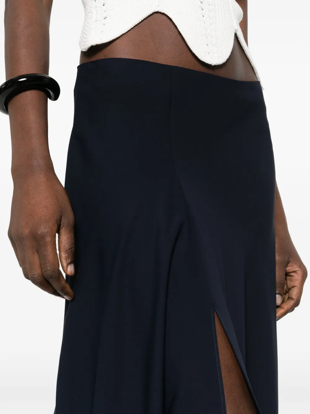 Front-Slit Maxi Skirt