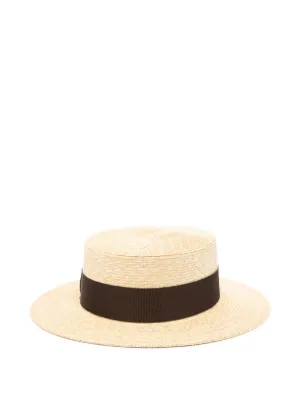 Borsalino ストロー フェドーラハット | ニュートラル | FARFETCH JP
