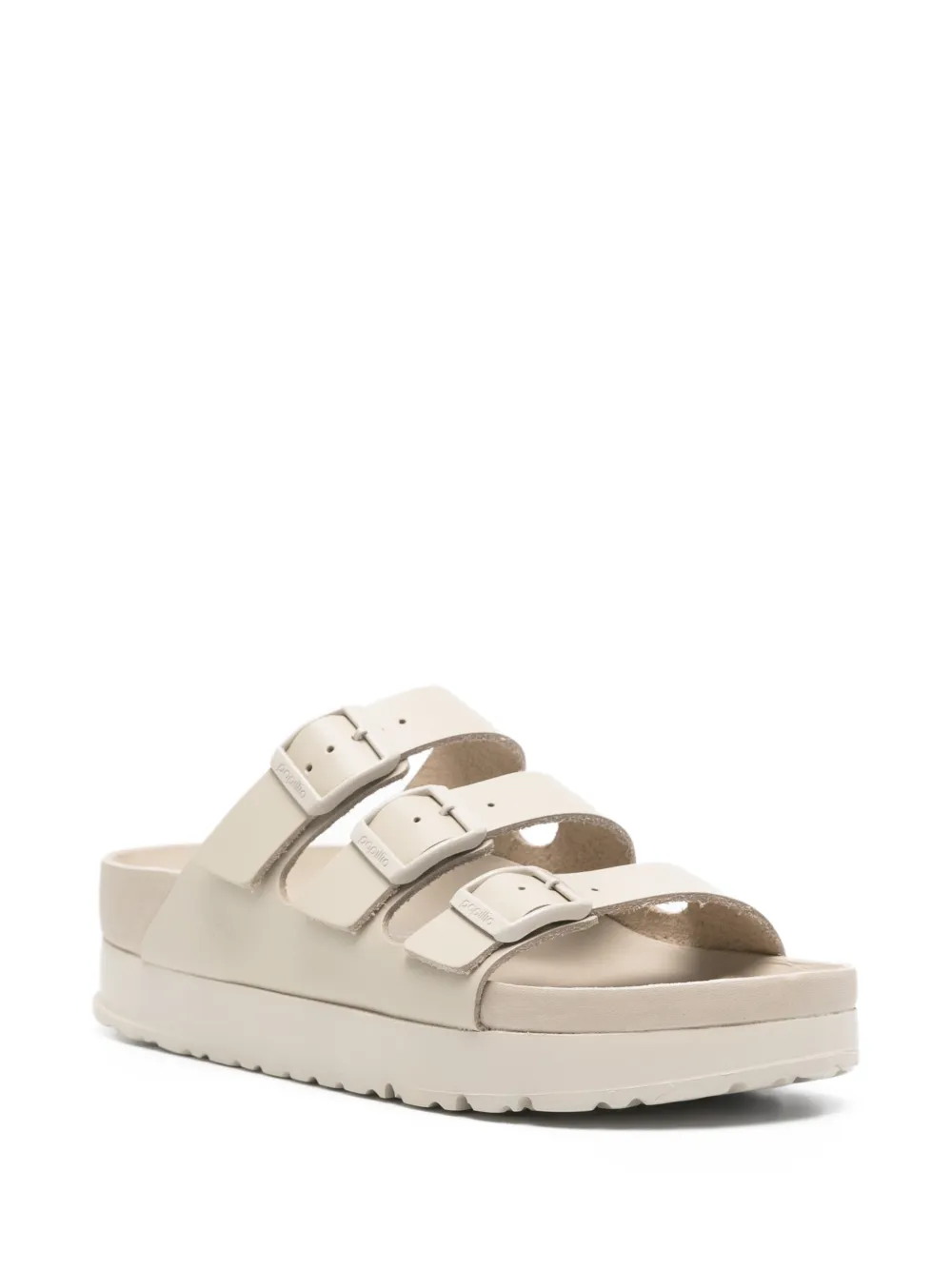 Birkenstock x Papillio sandalen met drievoudige gesp Beige