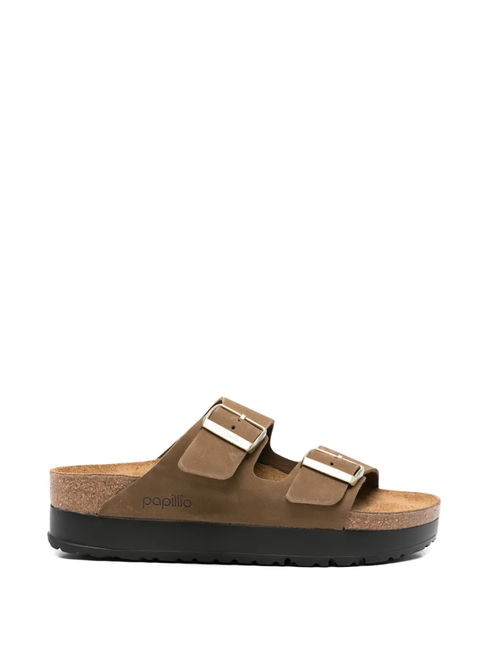 Birkenstock Arizona sandalen met gespbandje Bruin