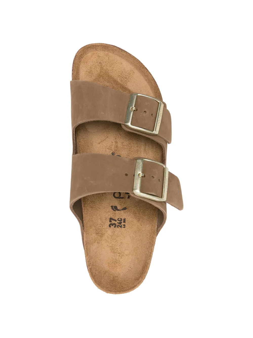 Birkenstock Arizona sandalen met gespbandje Bruin