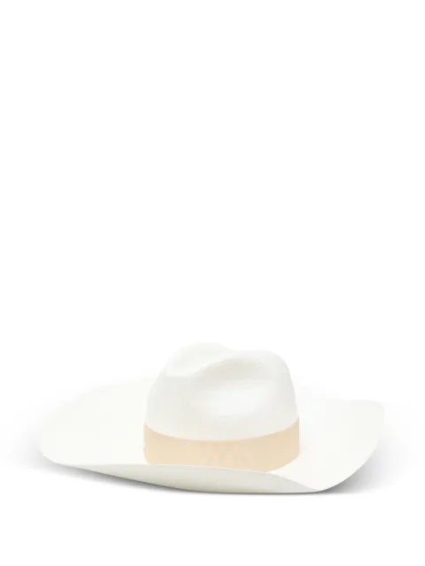 Borsalino Sophie ribbon-detail hat