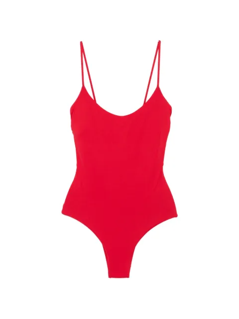 Fisico scoop-neck spaghetti-strap swimsuit