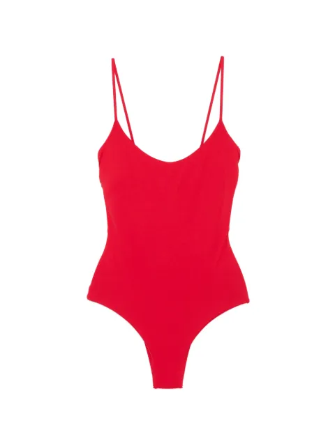 Fisico scoop-neck spaghetti-strap swimsuit