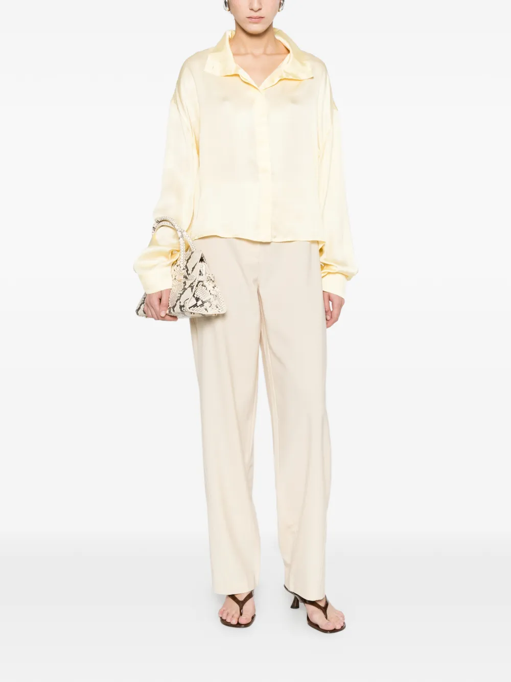  Iro Cropped Trousers - Neutrals 