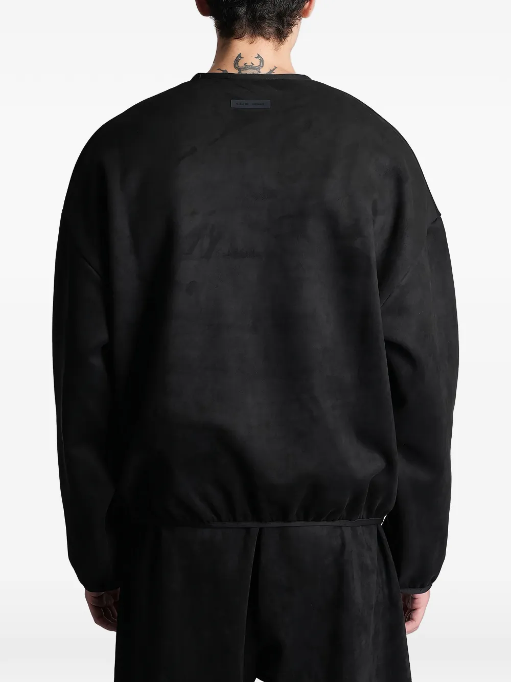 FEAR OF GOD ESSENTIALS Sweater met logoprint Zwart