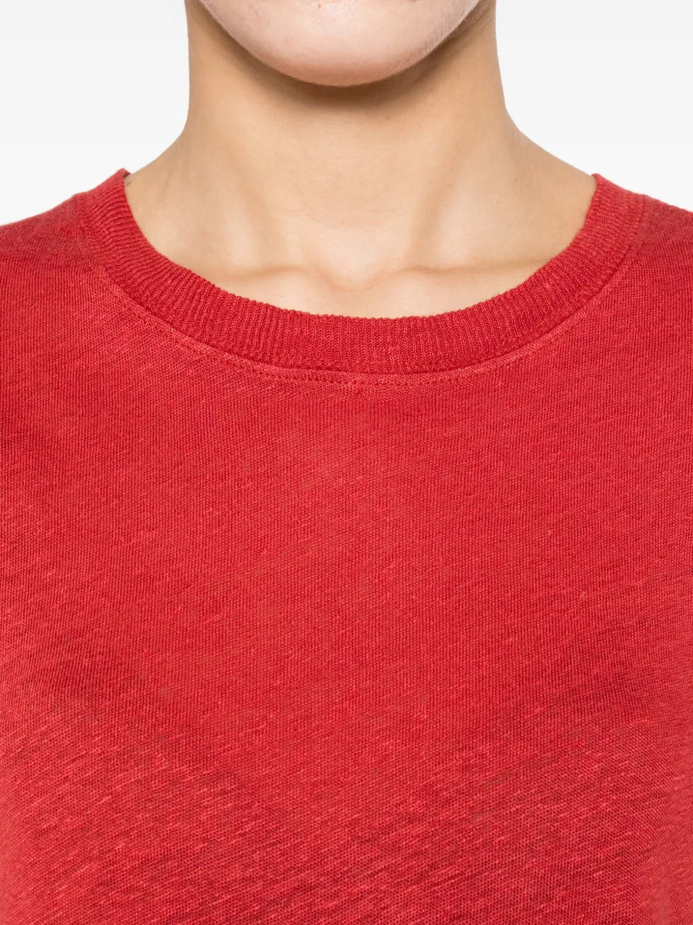 IRO T-shirt met ronde hals Rood