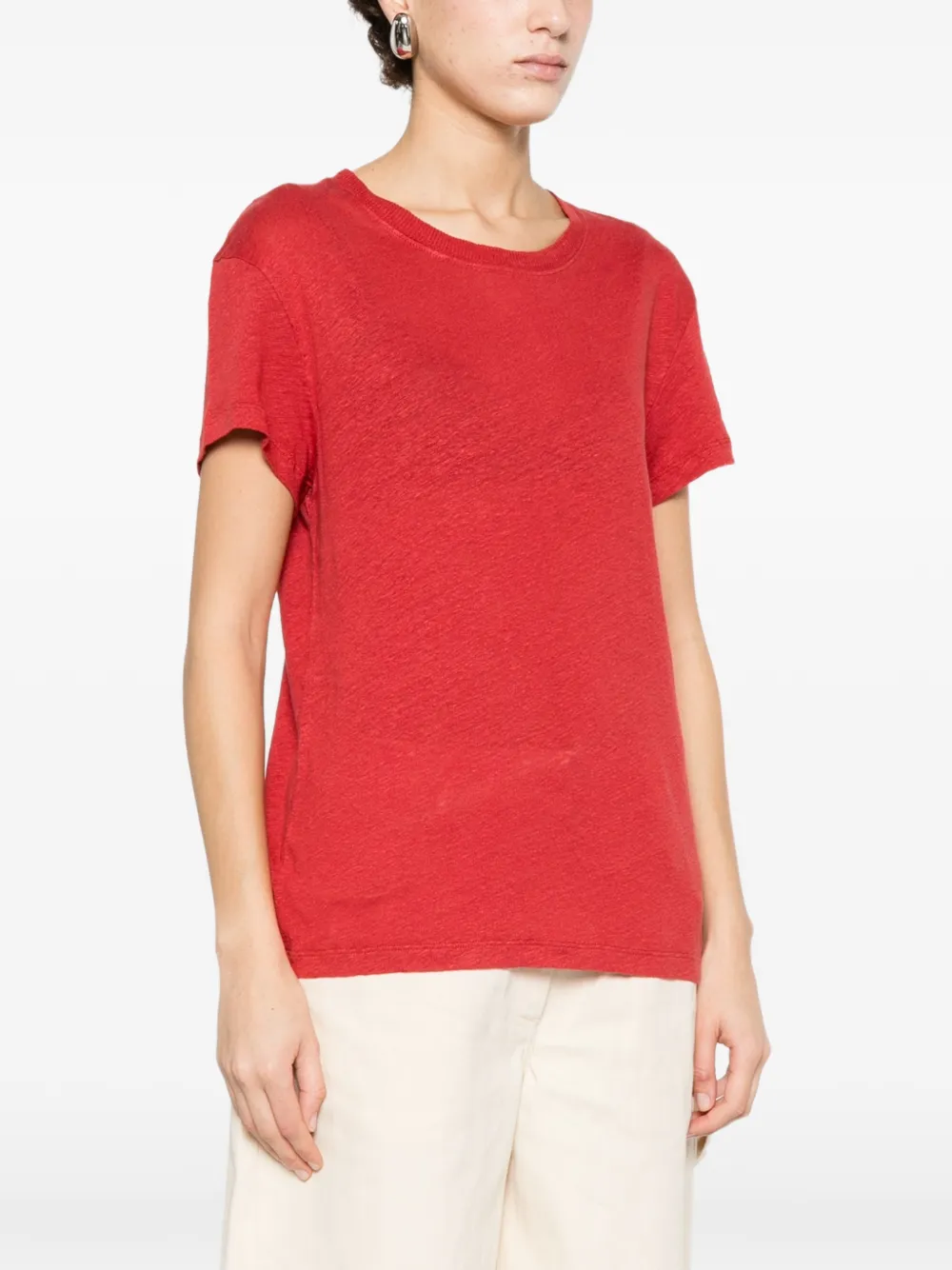  Iro Round Neck T-shirt - Red 