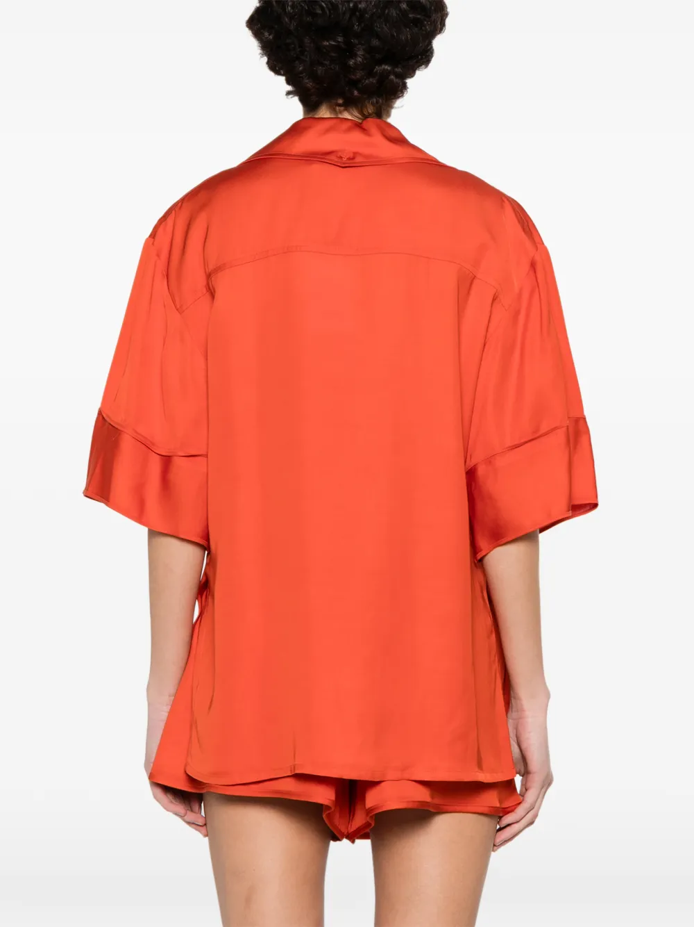 IRO Blouse met korte mouwen Oranje