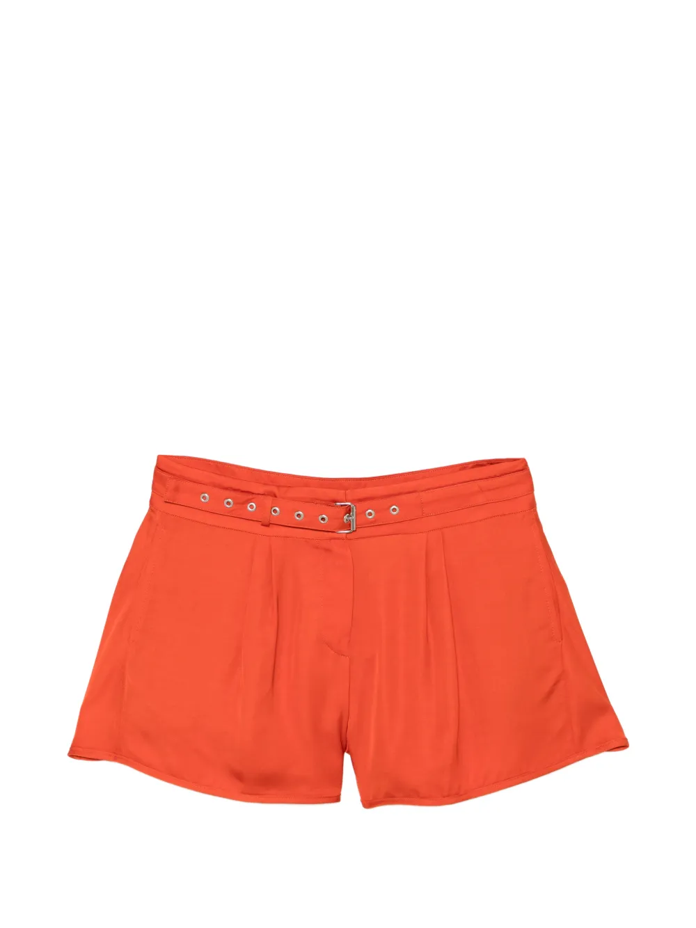 IRO belted pleated shorts - Arancione