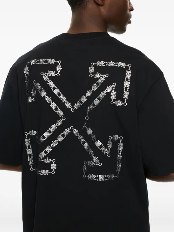Off-White Chain Arrows Skate T-shirt | Black | FARFETCH RO
