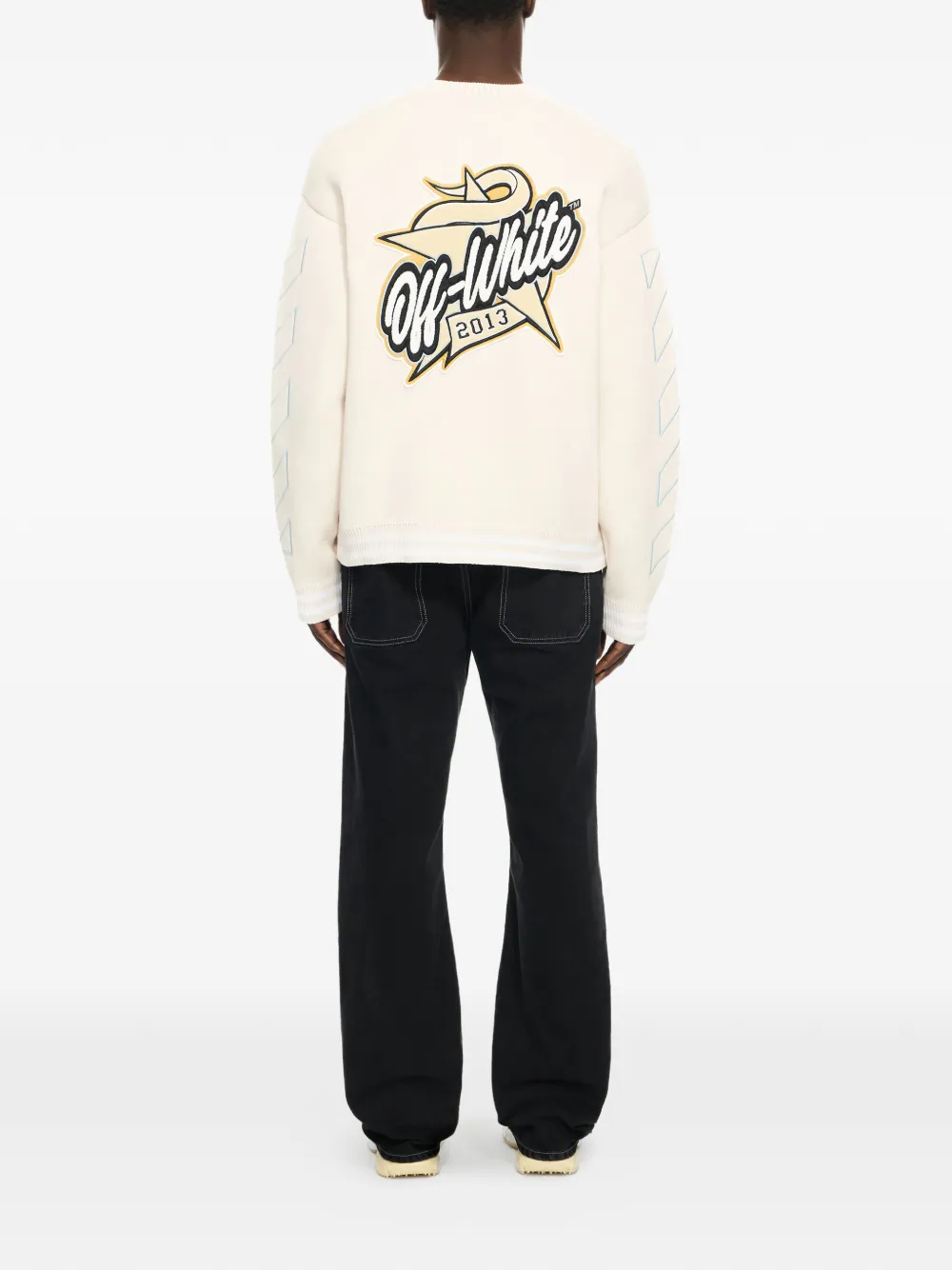 Off-white Cárdigan Con Logo De Estrella - Neutro 