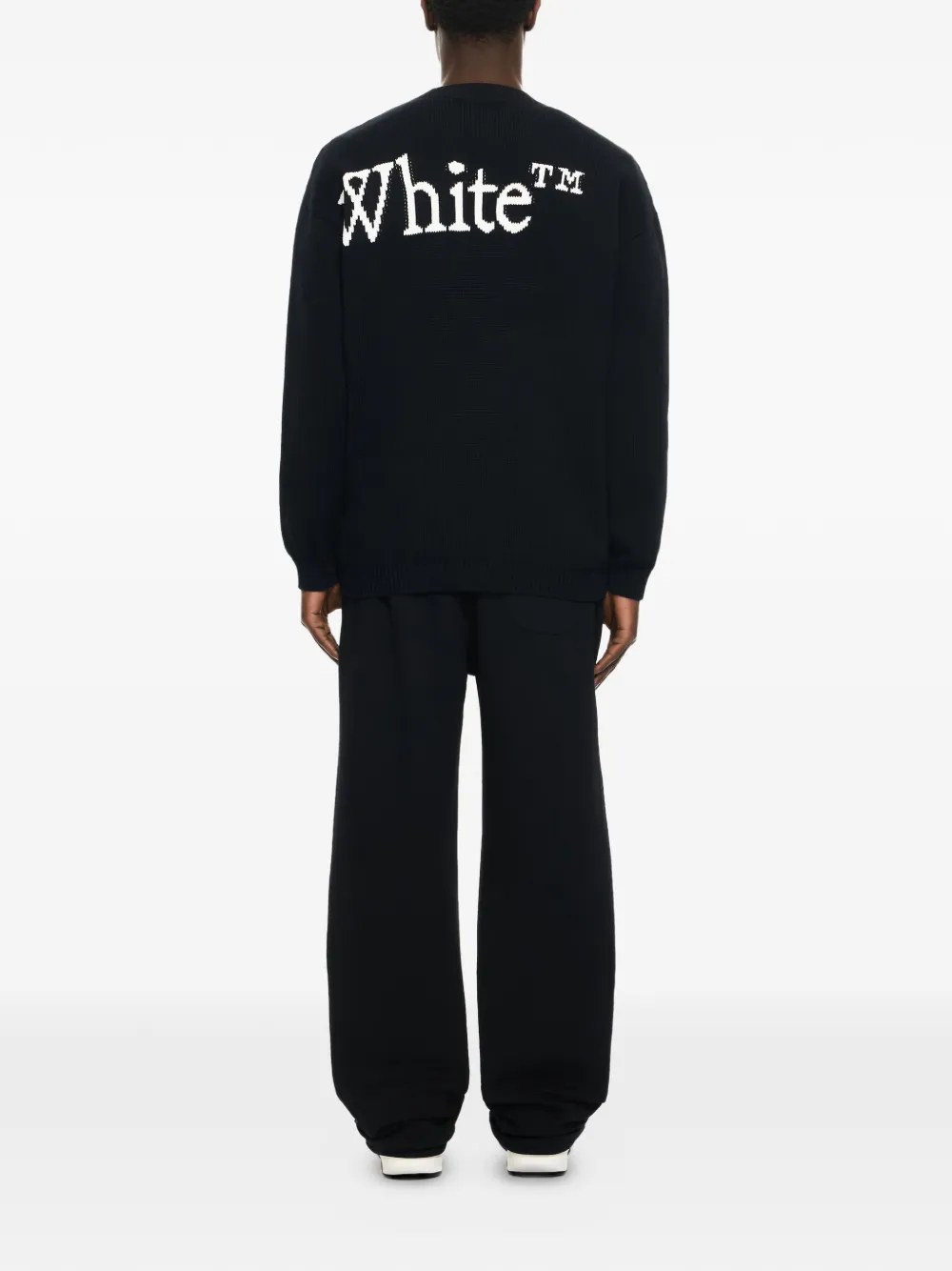  Off-white Jersey De Algodón Con Logo - Negro 
