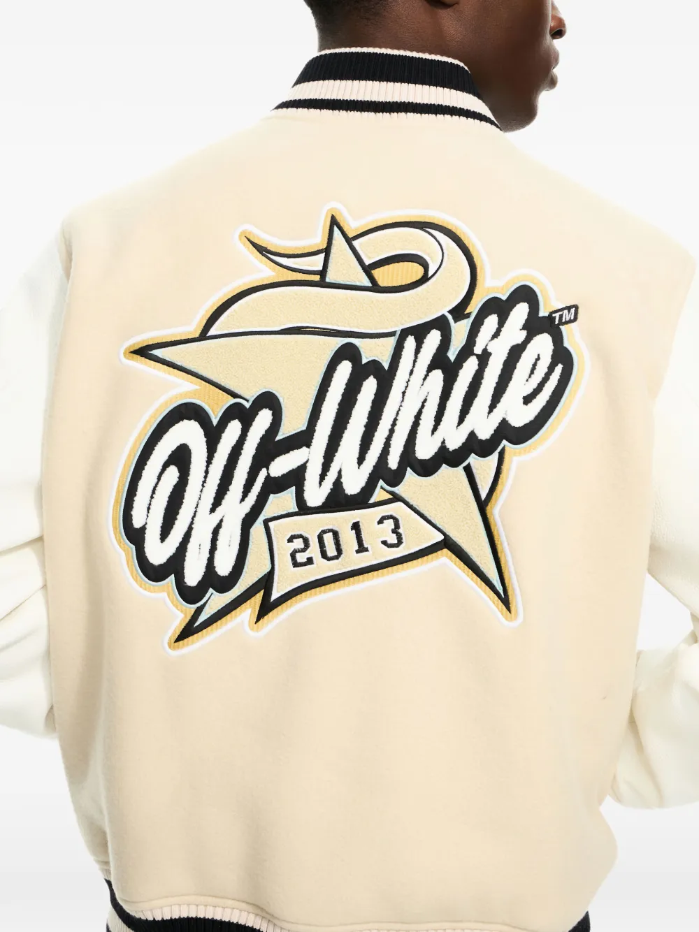 Star Logo Lea varsity jacket