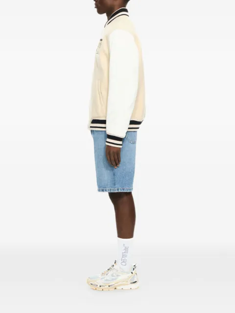 Off-White  Star Logo Lea varsity jacket