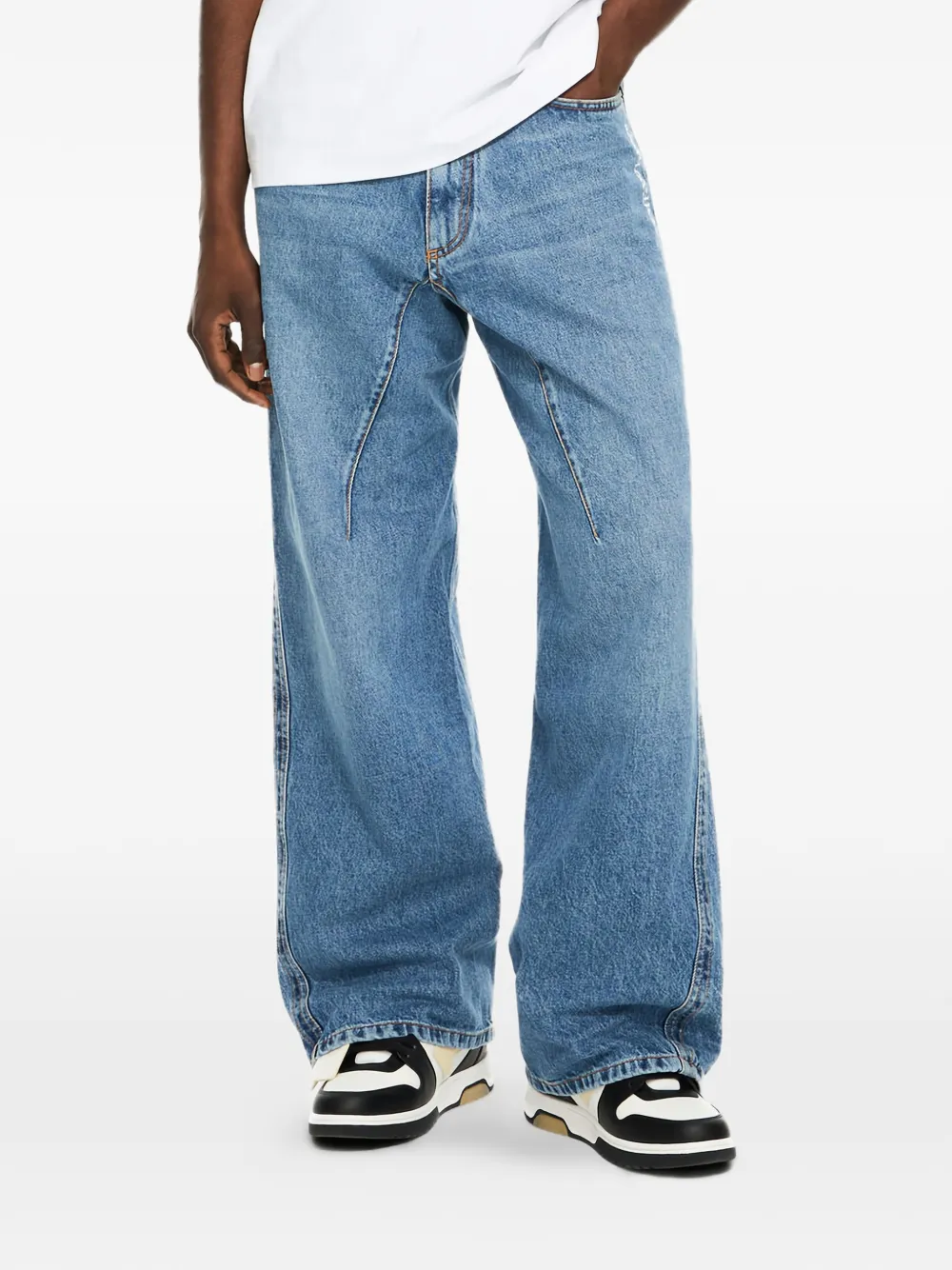 Off-White Half Arrow Twist jeans - Blu