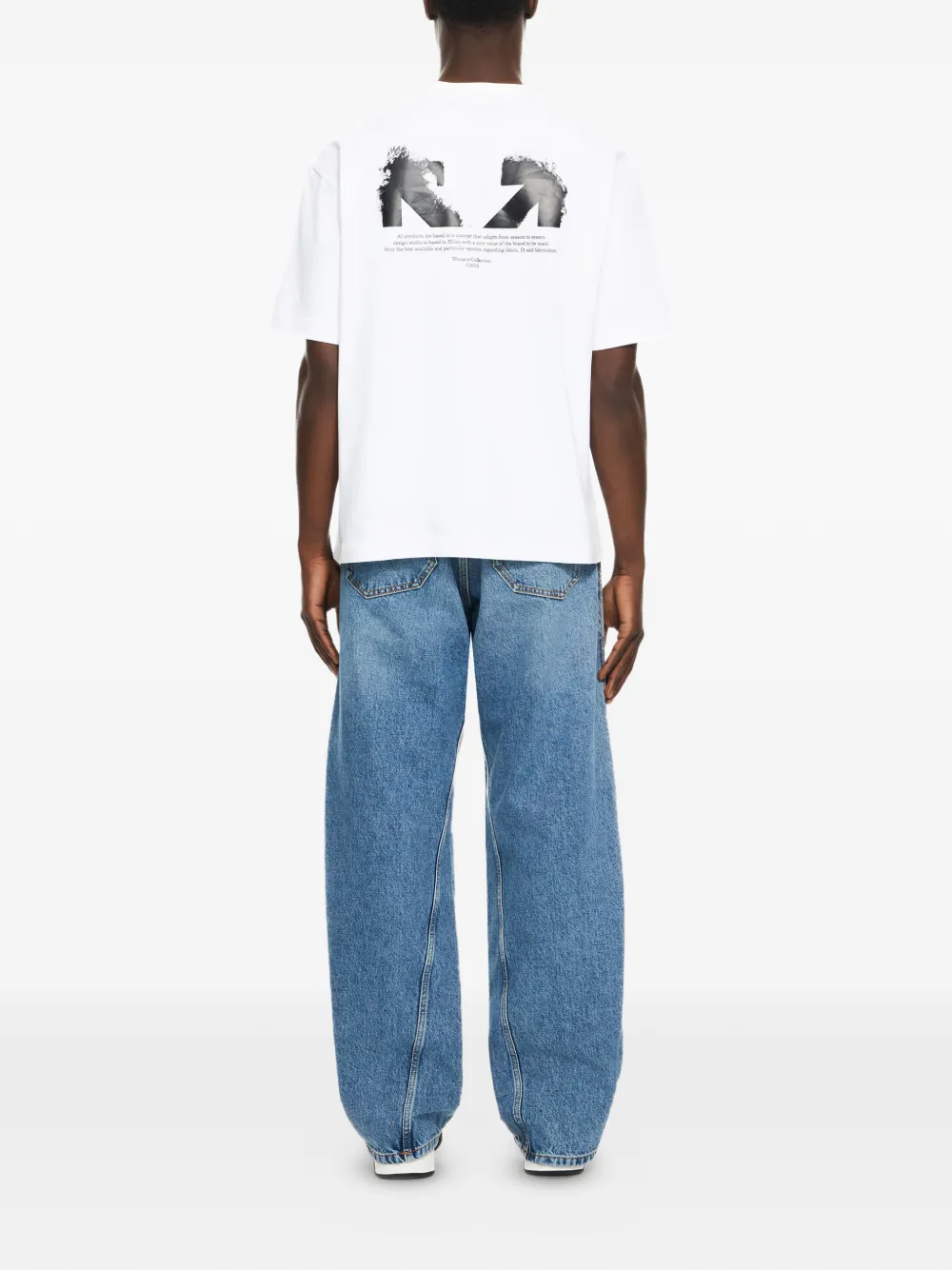  Off-white Half Arrow Twist Jeans - Blue 