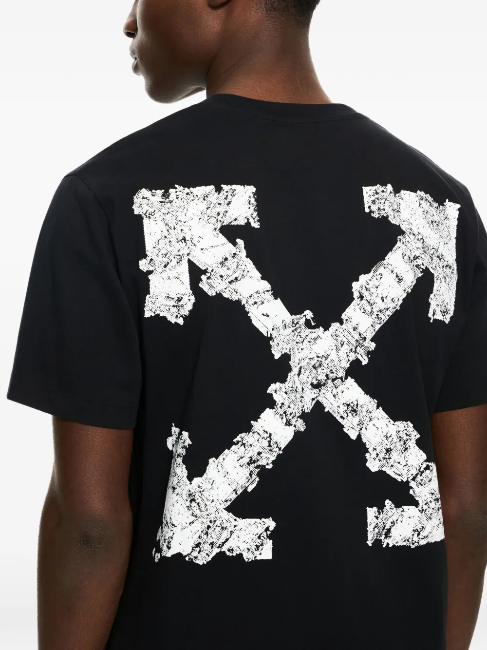 Off-White T-shirt met logo Zwart