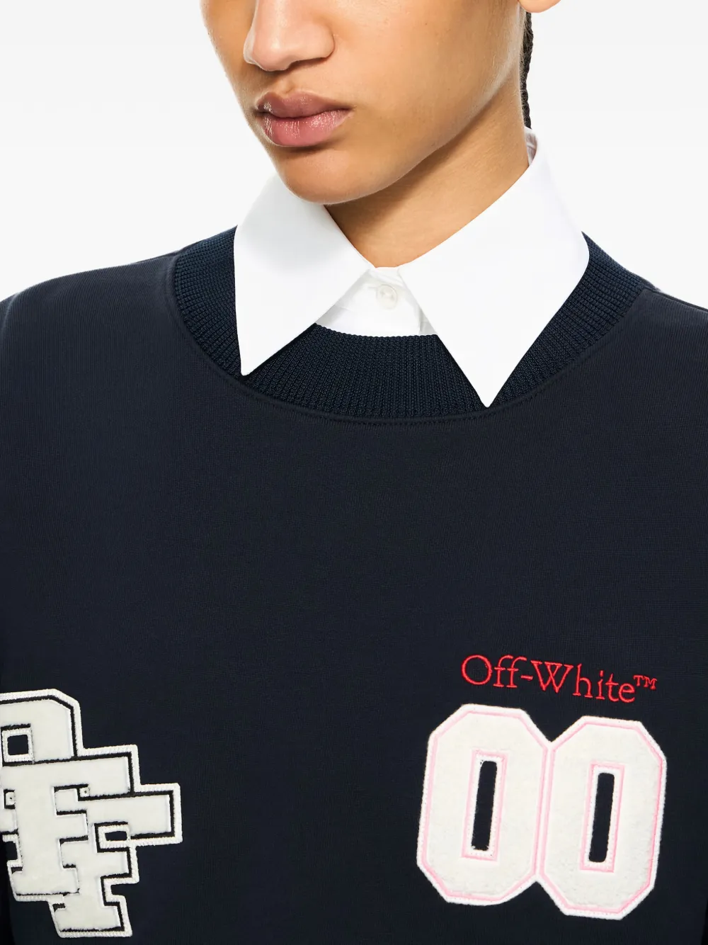 Off-White Royal sweater met patch Blauw