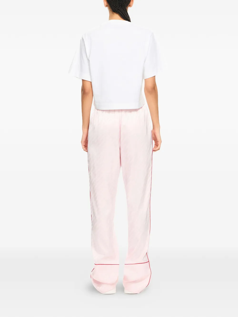  Off-white Bookish Glowing Flower Crop T-shirt 