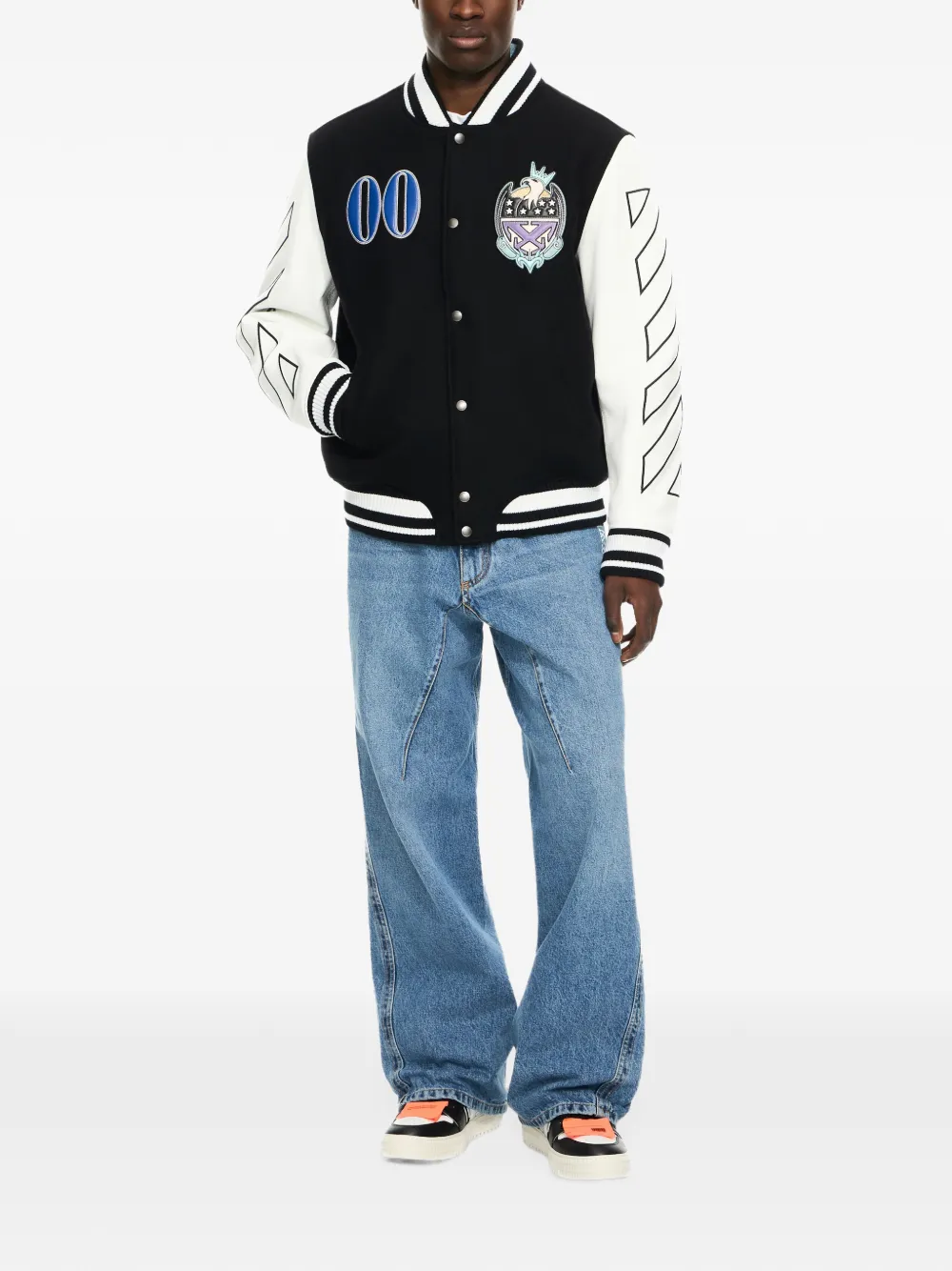 Off-White Royal Lea bomberjack Zwart