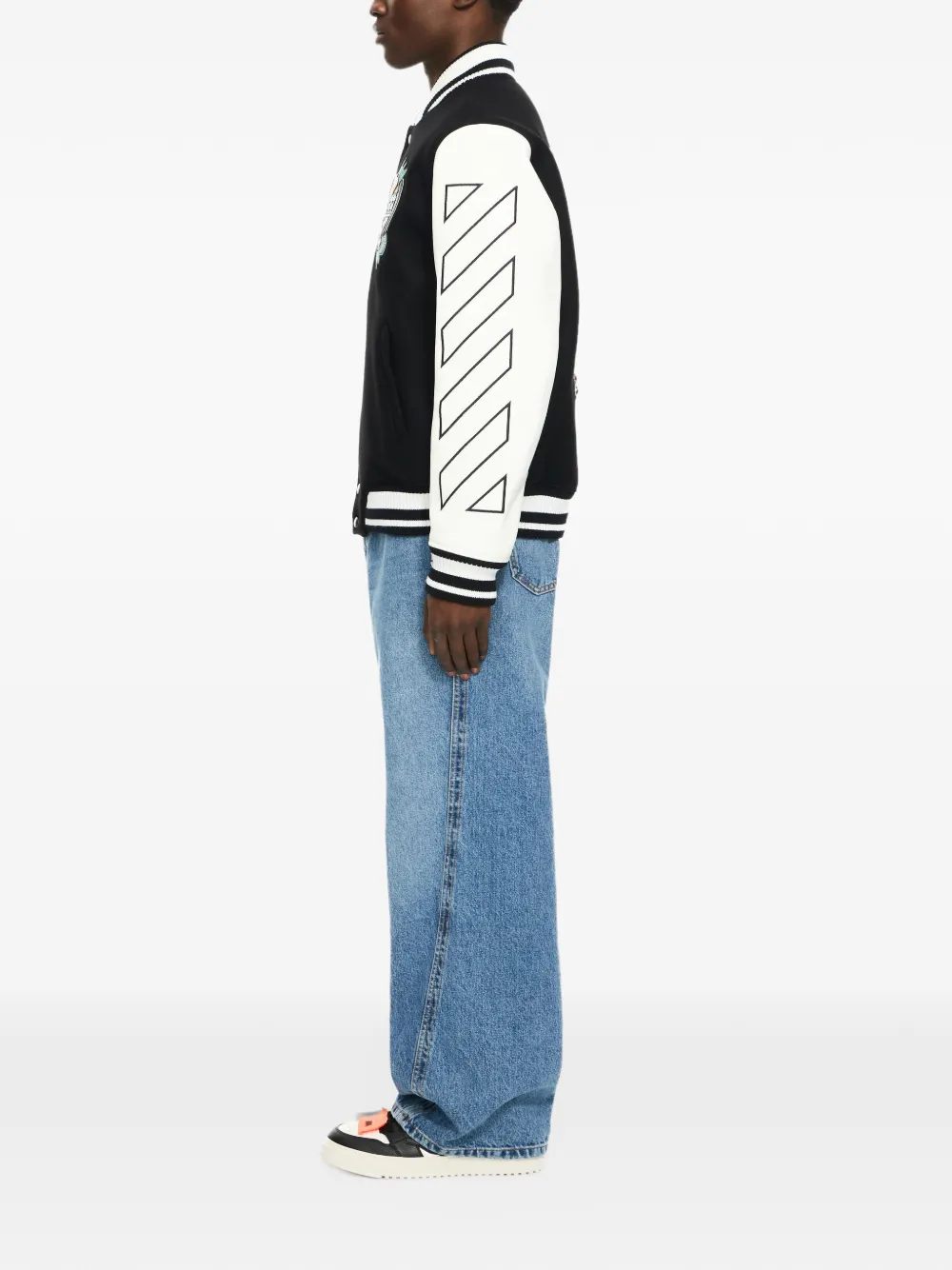 Off-White Royal Lea bomberjack Zwart