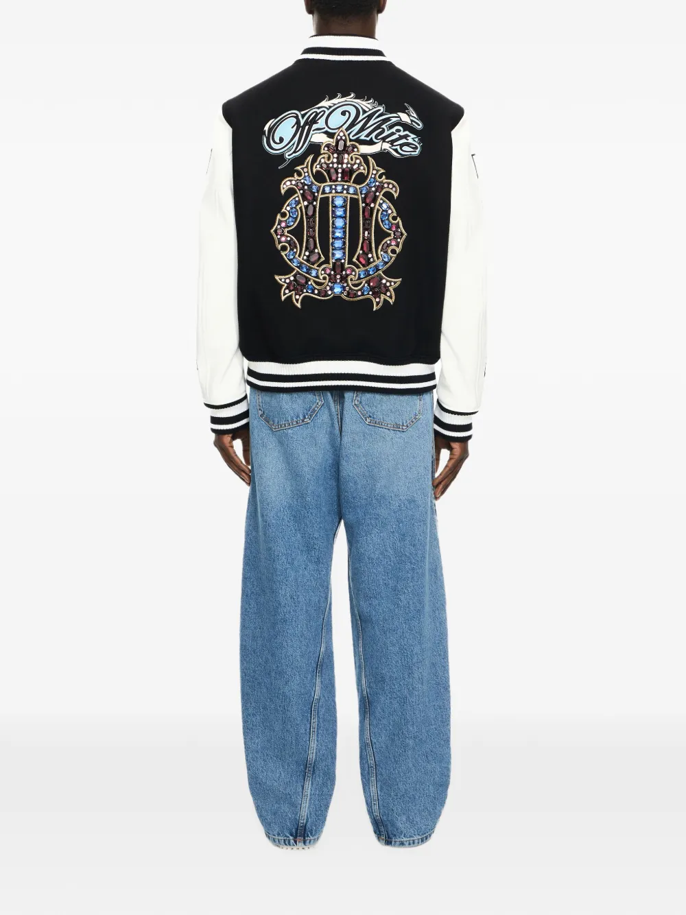 Off-White Royal Lea bomberjack Zwart