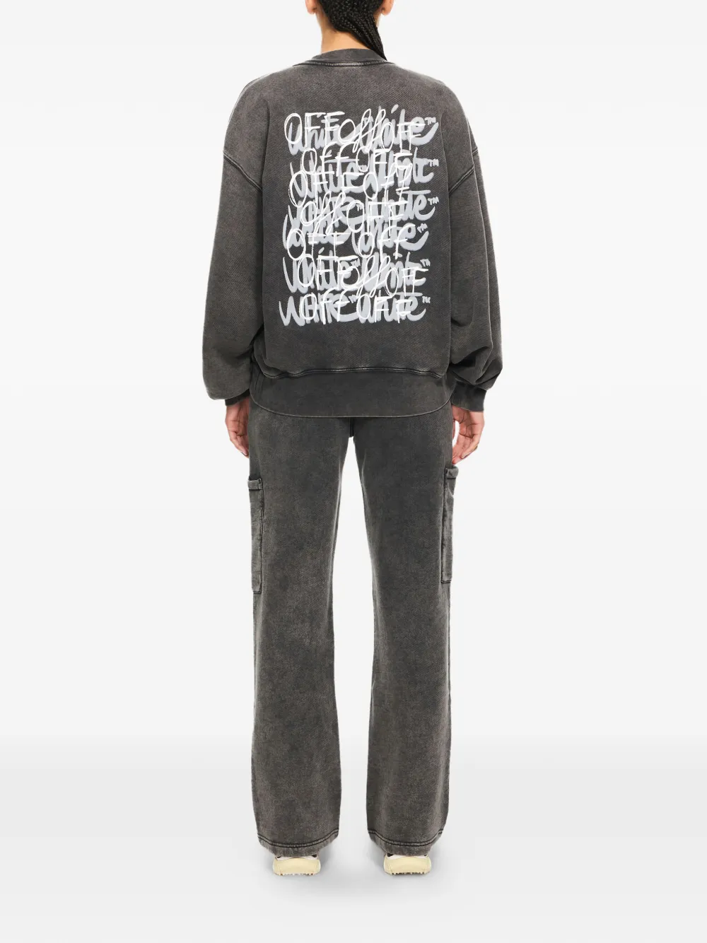  Off-white Sudadera Off Marker - Gris 