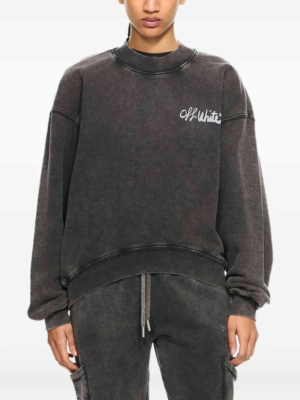 Off-White Off Marker sweatshirt - Grigio