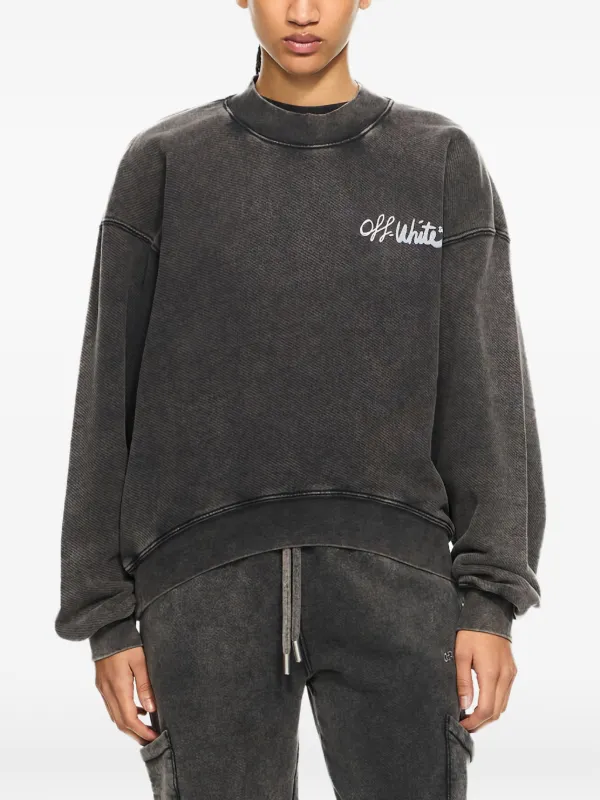 Off-White Off Marker Sweatshirt in Grey