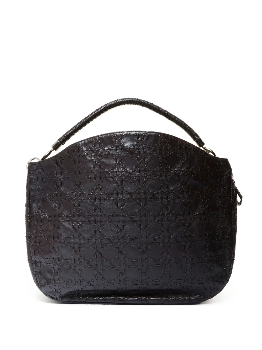 Christian Dior Pre-Owned 2007 leather stitch shoulder bag - Marrone