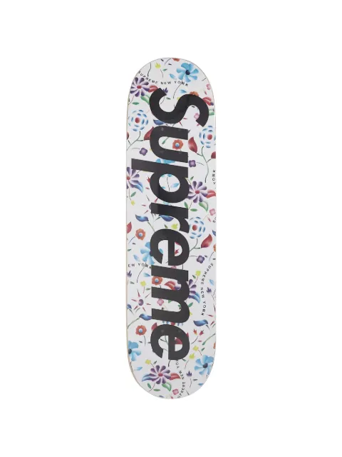 Supreme floral-print skateboard
