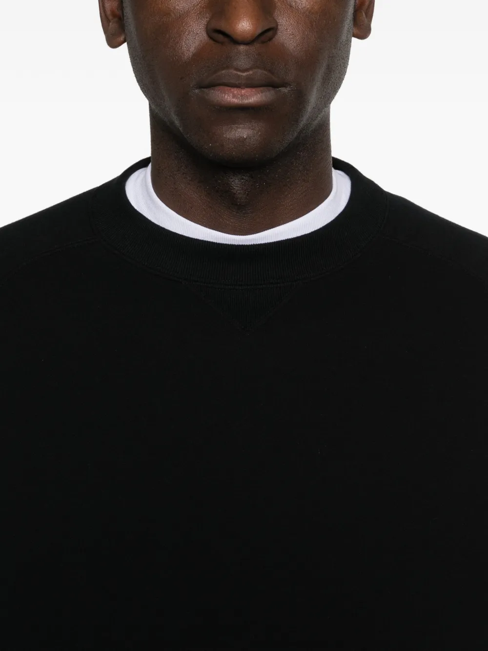 sacai Sweater met ronde hals Zwart