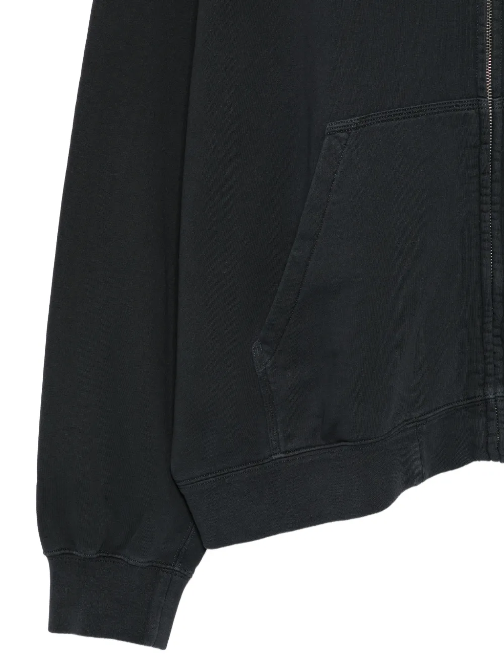 Maison Margiela Hoodie met rits Zwart