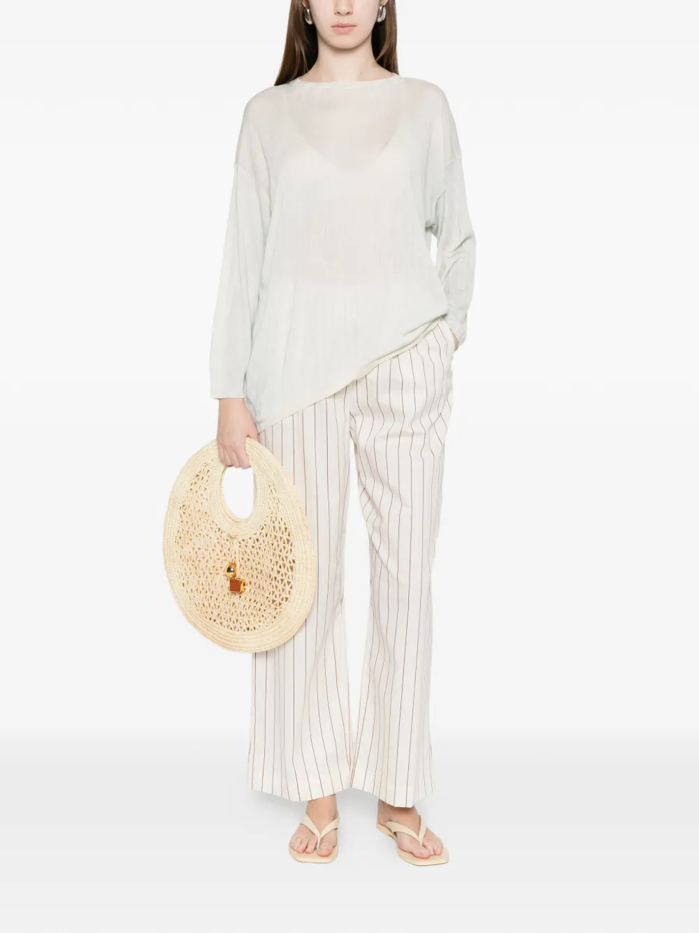  Avant Toi Long-sleeve Sweater - Neutrals 