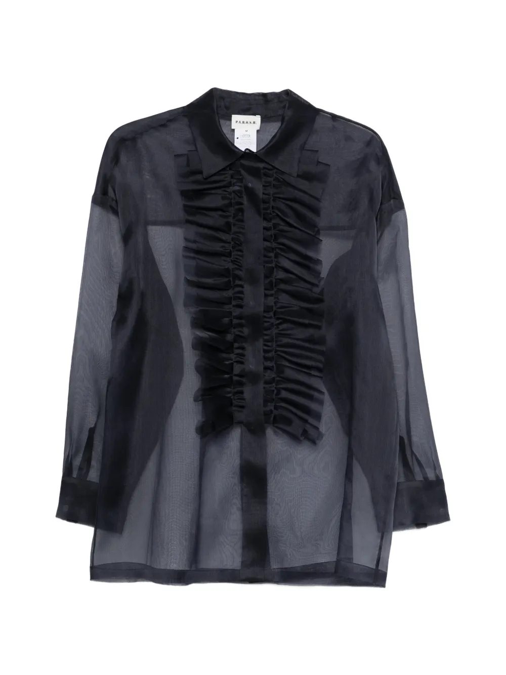 P.A.R.O.S.H. Shake ruffled shirt - Blu