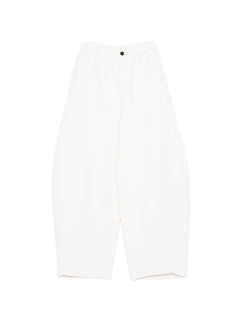 sacai button-fastening high-waisted trousers - Toni neutri