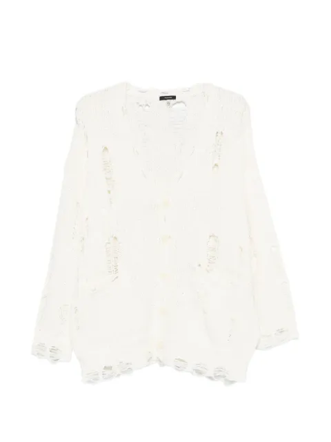 R13 distressed oversized cardigan